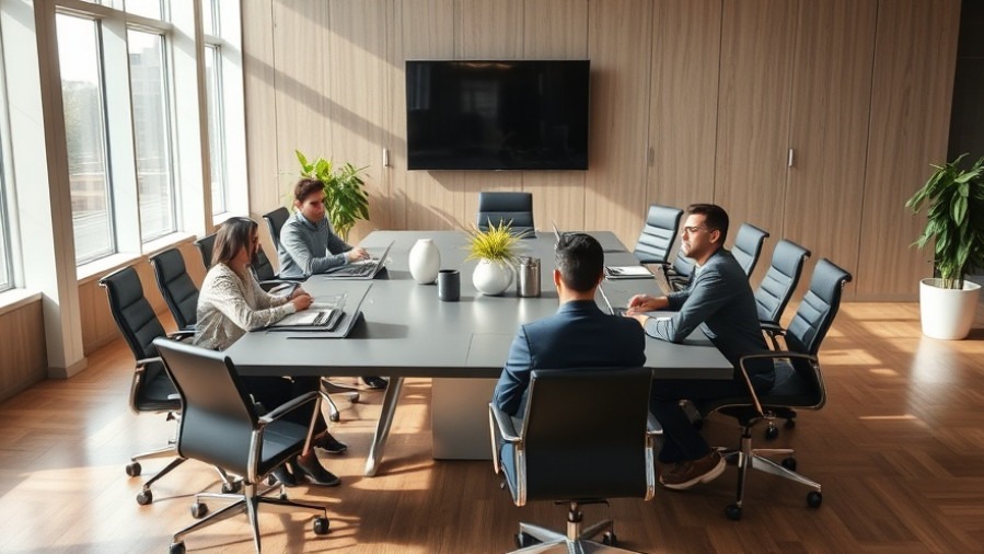 Business meeting discussing mortgage rates forecast for North County San Diego housing market