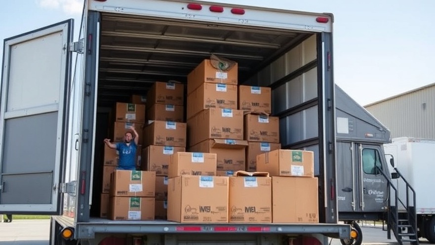 Efficient packing by movers stacking boxes for stress-free moving.