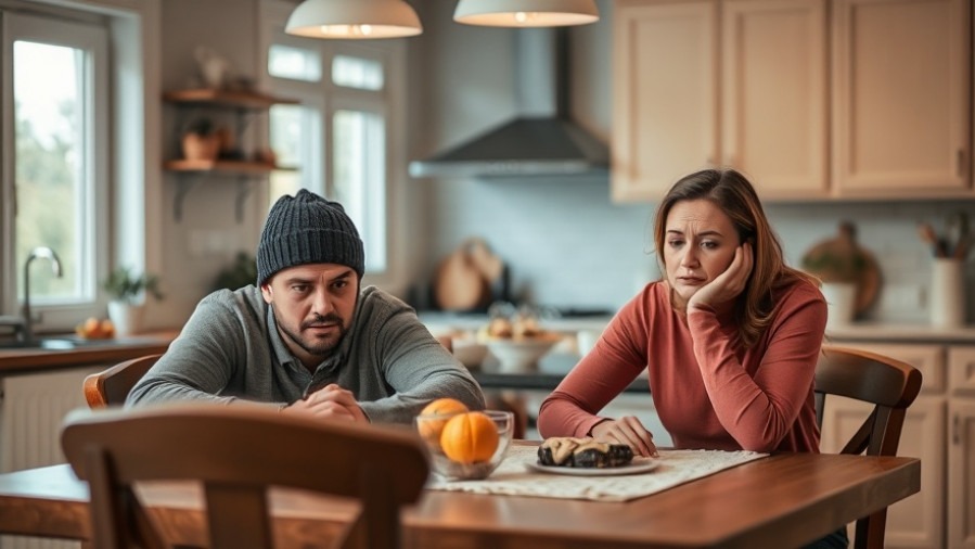 Couple at kitchen table, worried about inheritance tax California and Proposition 19 reform.