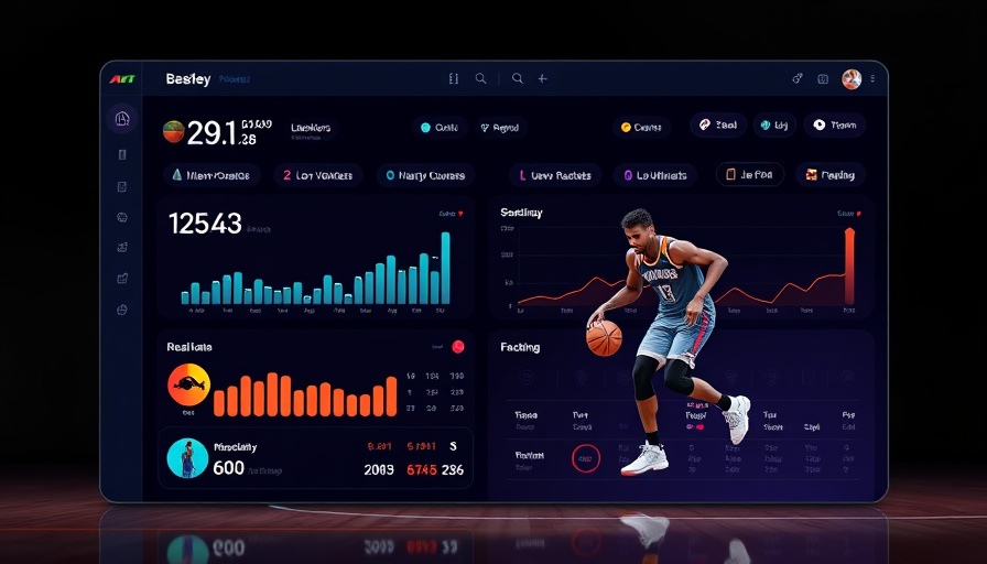 AI sports solutions funding interface with basketball stat-tracking