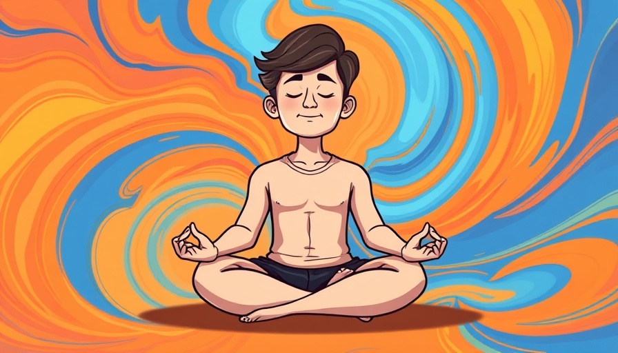 Meditation to stop absorbing energy and emotions, artistic depiction.