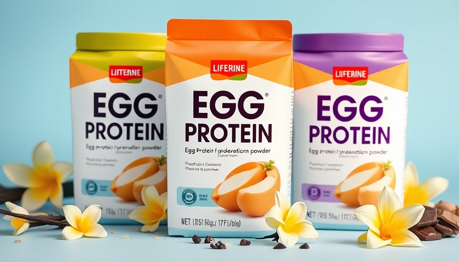 Egg white protein powder benefits displayed on vibrant product packaging.