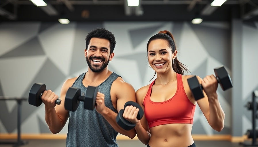 30-Min Tabata HIIT Workout with weights, energetic duo exercising.