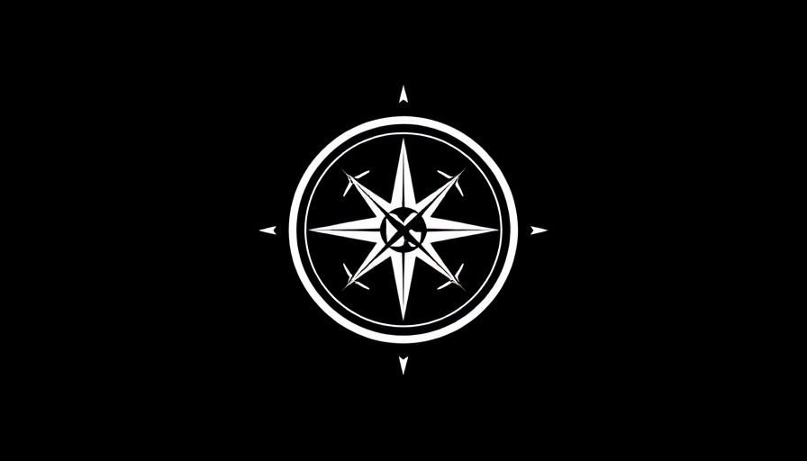 Modern Compass logo design for San Diego real estate market.