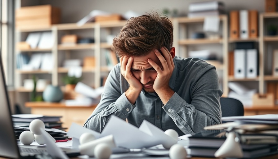 Frustrated young man venting stress with paper balls at desk, illustrating healthy ways to vent frustration.