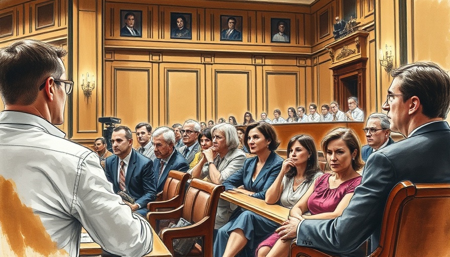 Courtroom sketch depicting a trial scene with attentive audience, Sean Diddy Combs trial verdict.