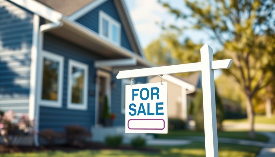 For sale sign in front of blue house, San Antonio property tax increase.