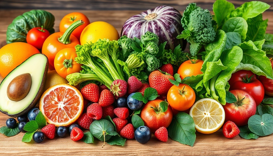 Vibrant fruits and vegetables showcasing the role of antioxidants in the diet.