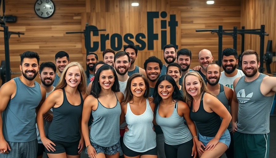 CrossFit for Change Ohio group photo, participants smiling.