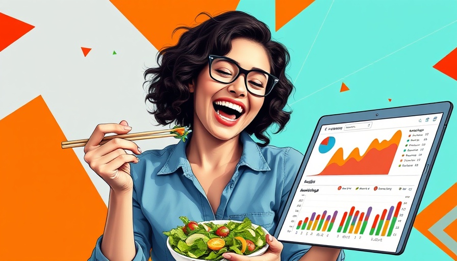 Cheerful woman with tablet showing analytics, best CRMs for restaurant businesses in 2025.