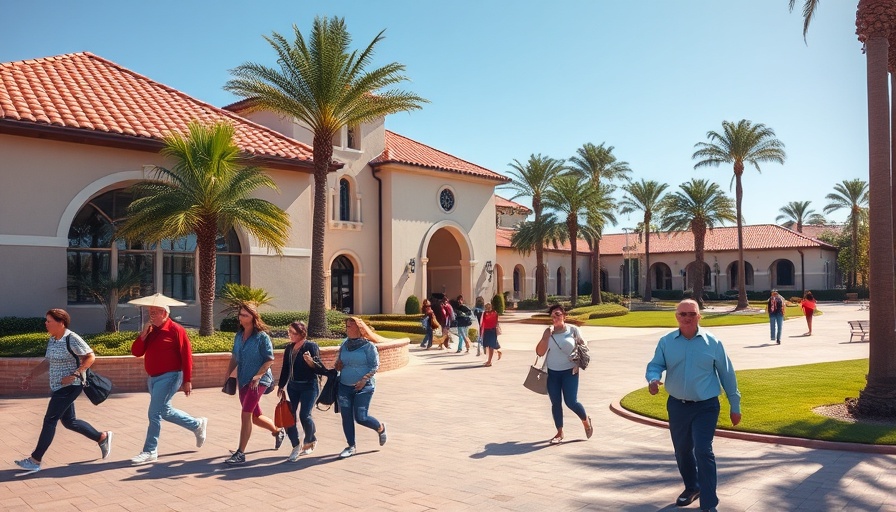 Chula Vista City Hall exterior, pedestrians walking, sunny day