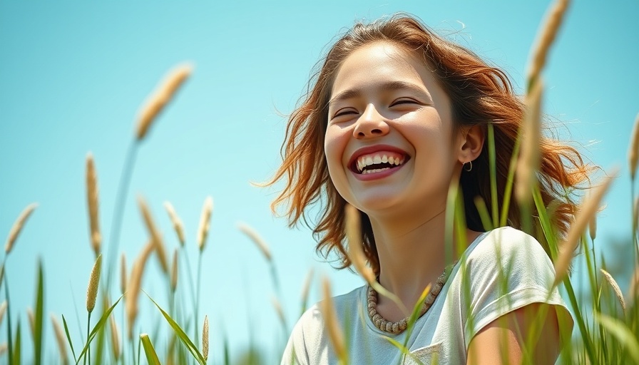 Cheerful young woman enjoying the outdoors as a healthy way to spend free time