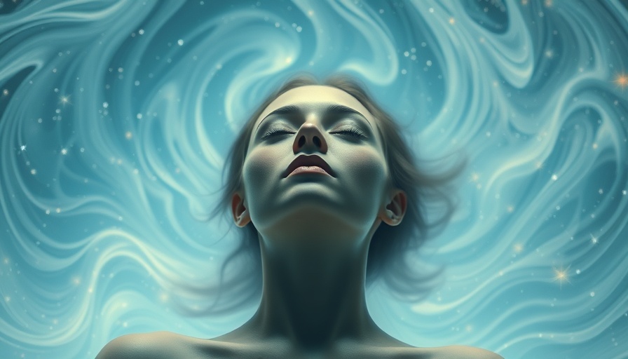 Serene meditation visualization for guided imagery techniques.