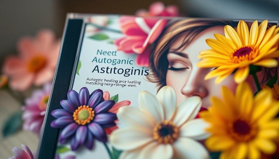 CD cover for mind-tools healing featuring flowers and text.
