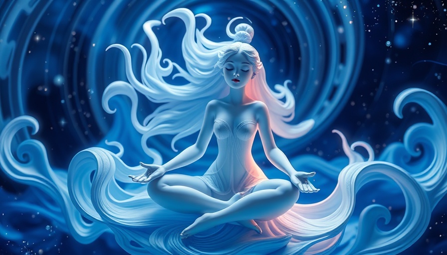 Guided imagery for stress management in a fantasy art style.