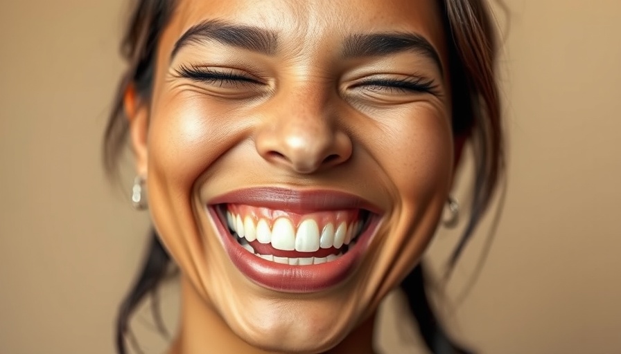Joyful woman displaying bright smile with no-prep veneers.