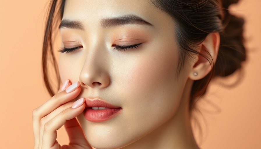 Serene woman using Gua Sha tool highlighting health benefits