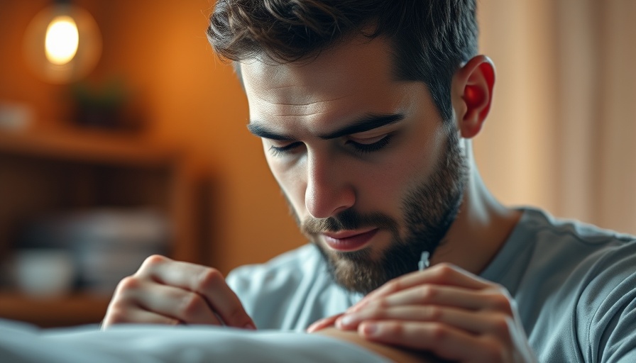 Acupuncturist performing acupuncture treatment for autoimmune conditions.