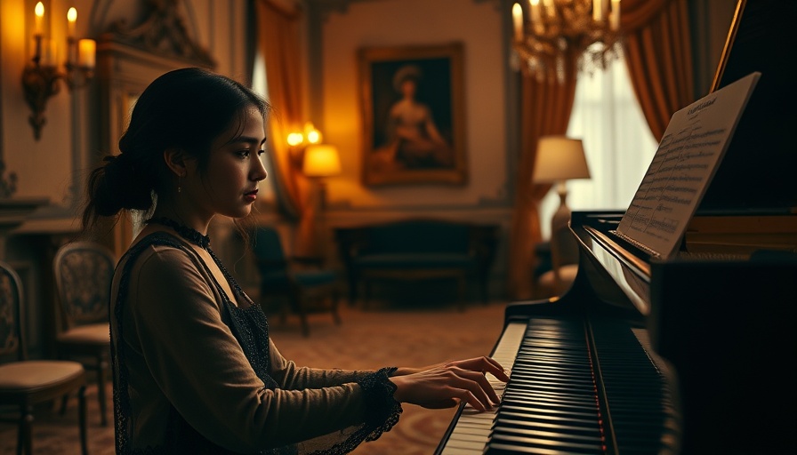 Young woman playing piano, illustrating emotional inhibition.