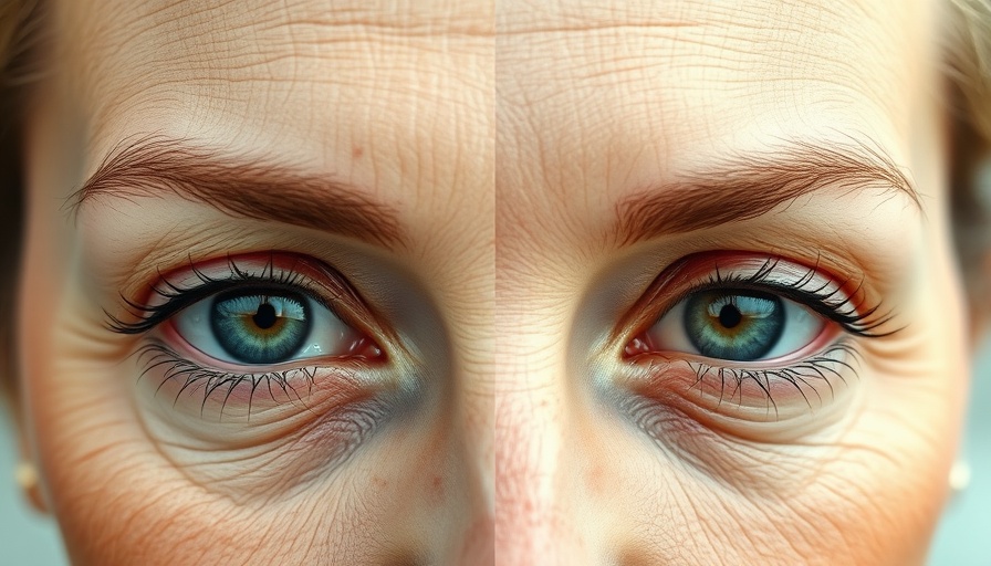 Comparison of aged and youthful skin around the eye - diet and skin aging.