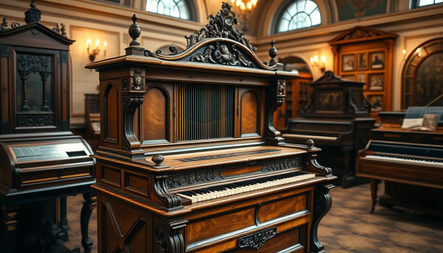 Antique harpsichord in a museum illustrating emotional inhibition in musicians.