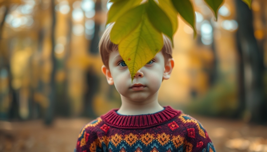 Young child holding a leaf, ways to reparent your wounded inner child.
