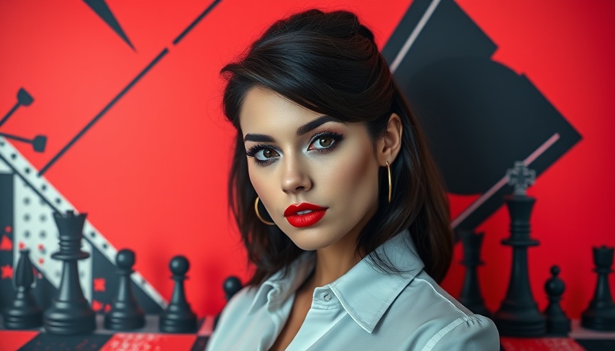Stylized marketing-themed portrait of a woman, Rare Beauty Substack