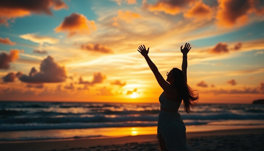 Masaaki Hatsumi holistic health inspiration at sunset beach.