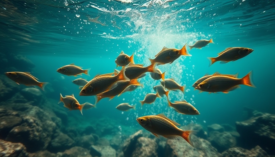 Underwater fish in rocky riverbed, related to California water crisis agreement.