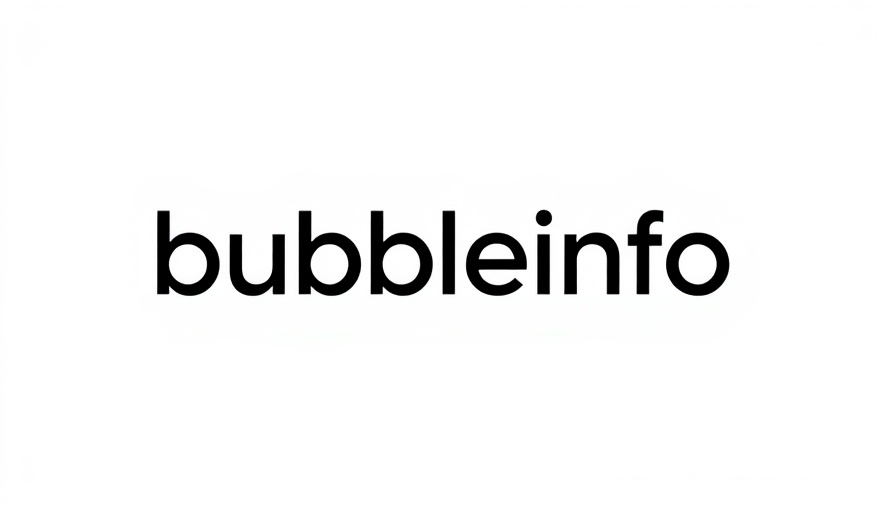 Modern text logo for bubbleinfo.com