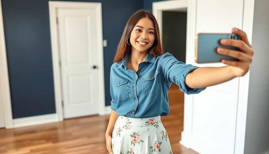 Smiling woman taking a selfie in stylish outfit, San Jose fitness tips.