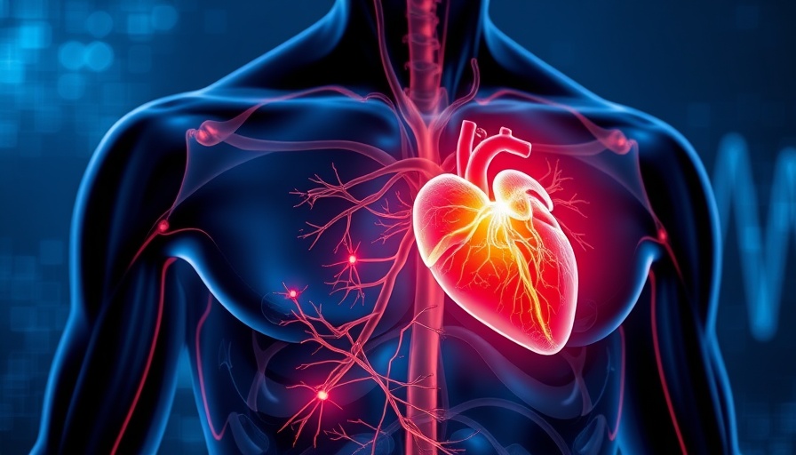 Illustration of heart and vascular system for cardiometabolic health.