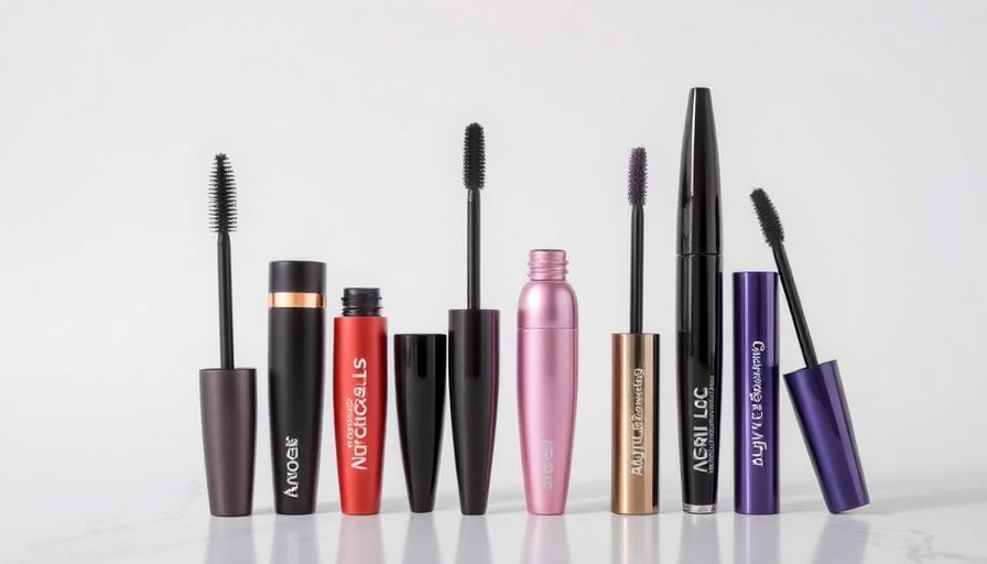 Sleek lifting mascaras collection in elegant packaging.