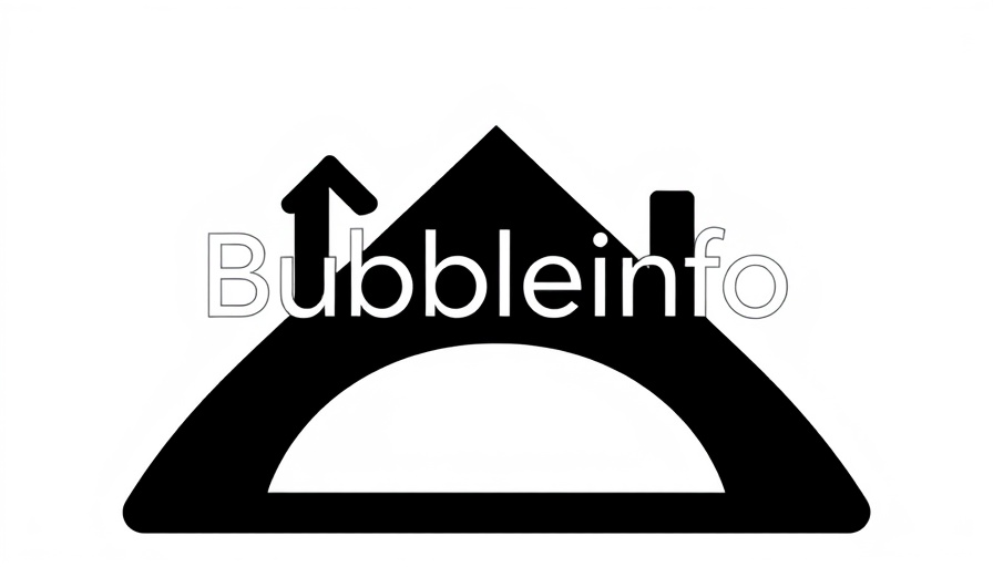 Sleek modern typography logo for Bubbleinfo real estate