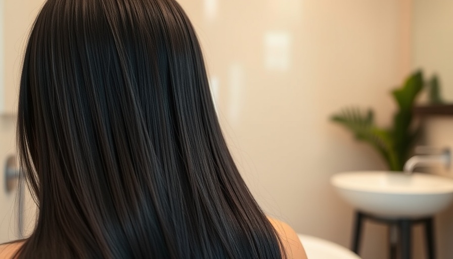 Healthy low porosity hair being gently held, showcasing its glossy texture.
