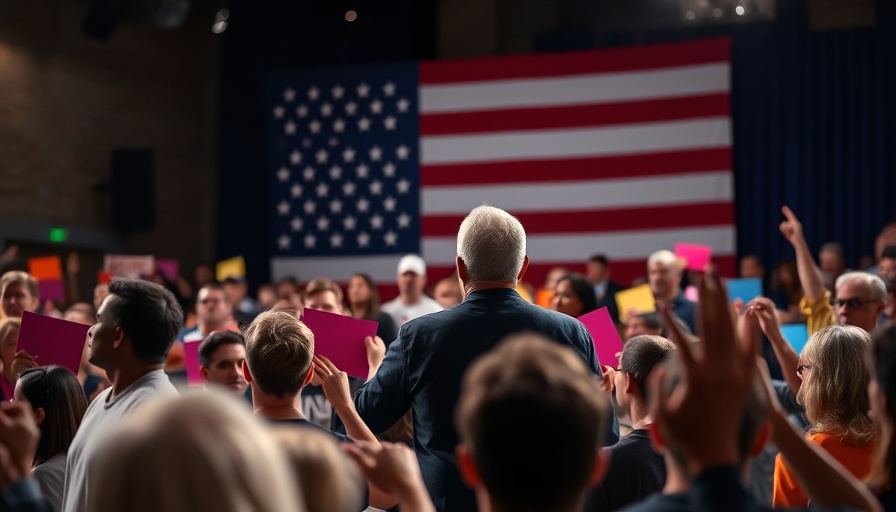 Speaker at Trump Town Hall with an audience, emphasizing engagement with Medi-Cal topics.