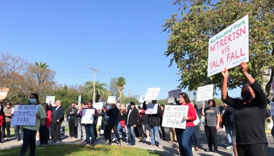 Unhoused people, advocates protest upcoming sweep of San Jose's Columbus Park