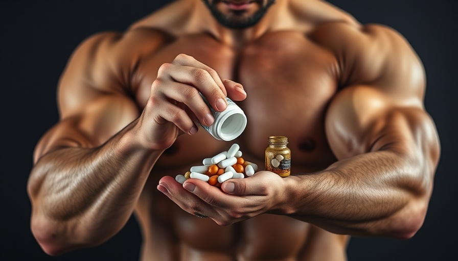 Muscular man handling supplements, understanding what are SARMs.