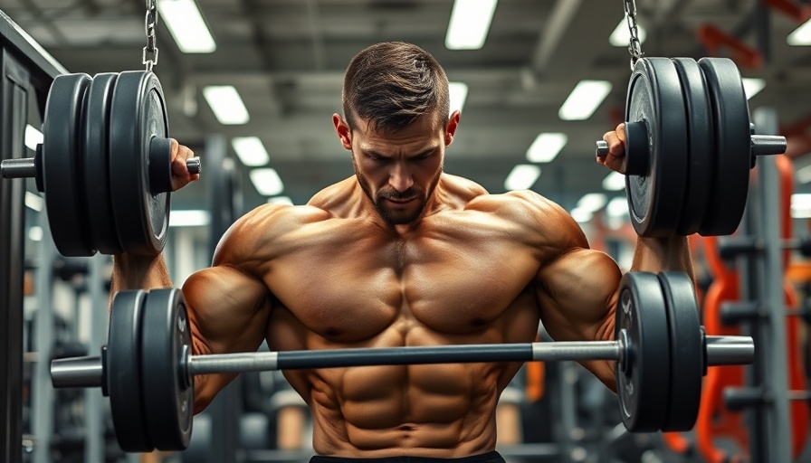 Unilateral chest-supported row exercise in a gym setting.