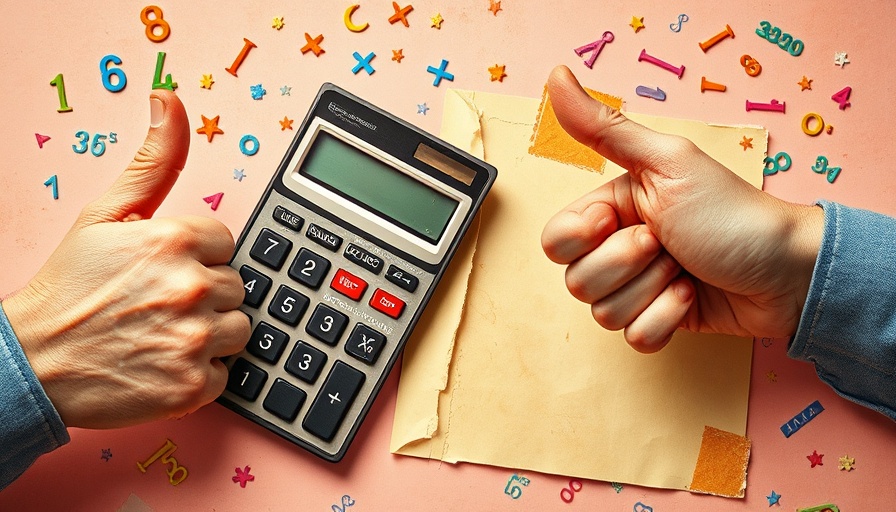 Calculate true CAC concept with calculator and symbols in collage.