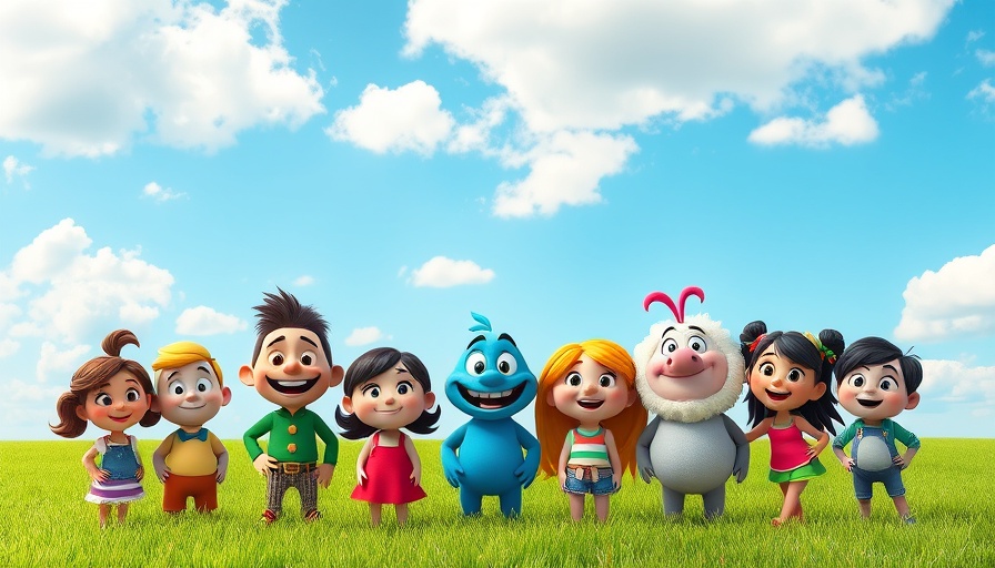 McDonaldland characters posing in a bright field as part of the marketing strategy.