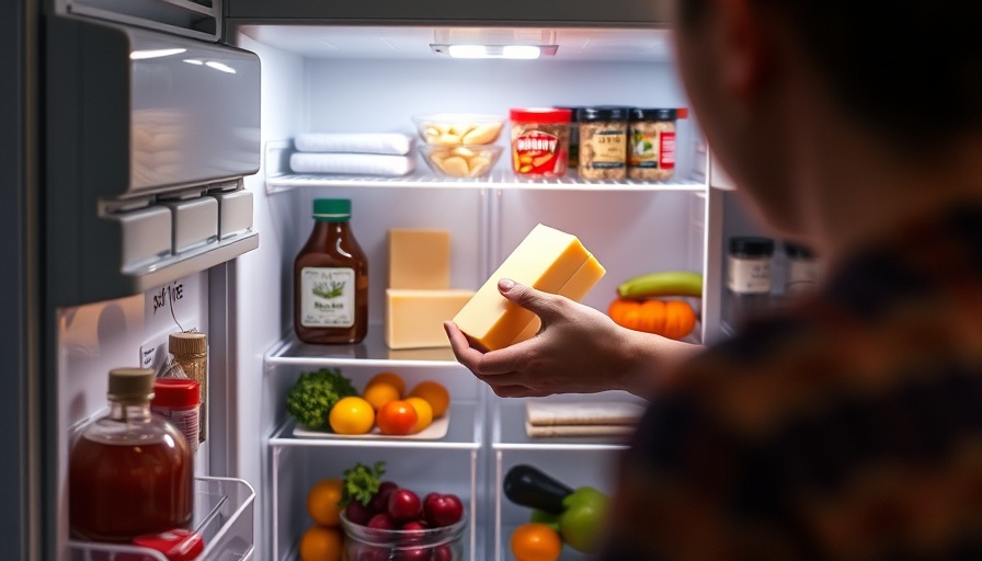 Neatly arranged mini-fridge showcasing organization tips.