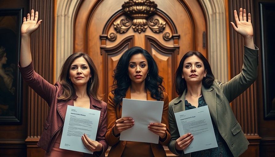 Texas Democrats walkout captured with three women in defiance.