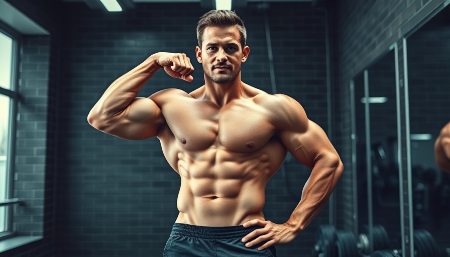Goodvito Olympia 2025 Debut: Muscular man posing in a gym setting.