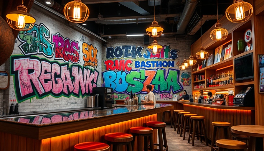 Stylish Temaki Bar with Shark-Inspired Decor and Specials