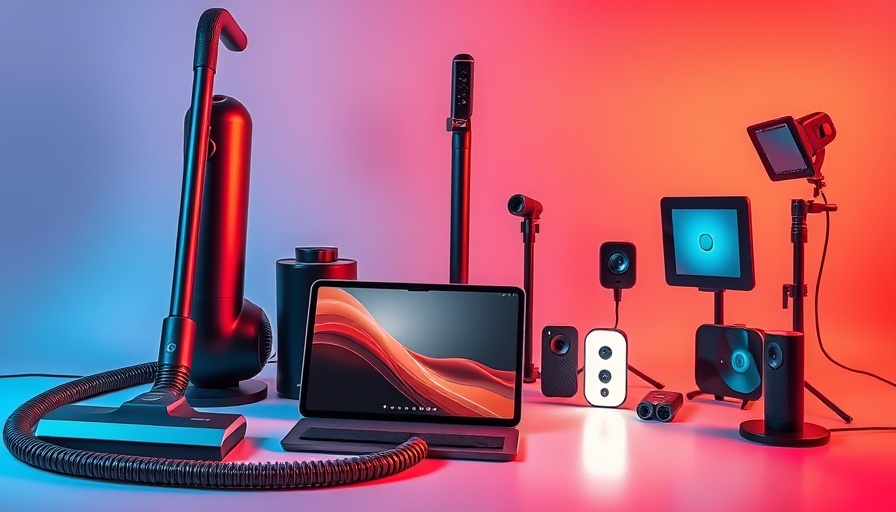 Modern tech gadgets including Google Pixel Tablet with Labor Day discounts backdrop.