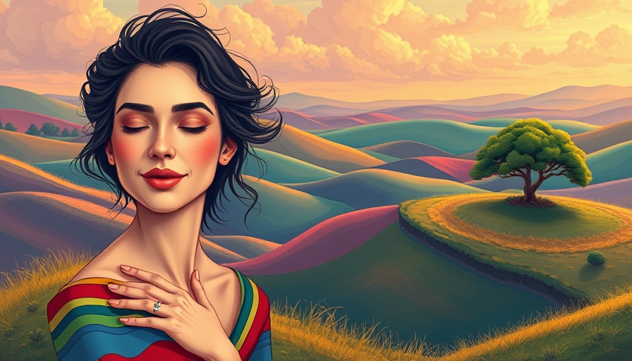 Vibrant woman embracing nature for wellness tips.