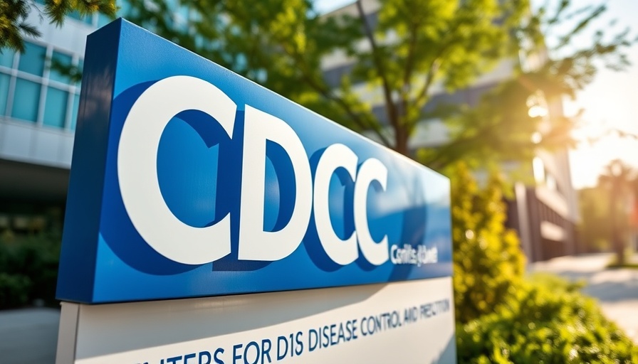CDC sign in front of modern building, September 2025 return.