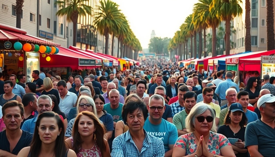 Crowd at San Fernando 114th birthday celebration.