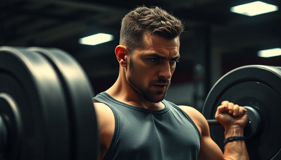 Science-based fitness advice featuring a man lifting weights in a gym.